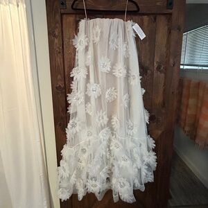 Helsi Athena Strapless 3D Floral High-Low Dress